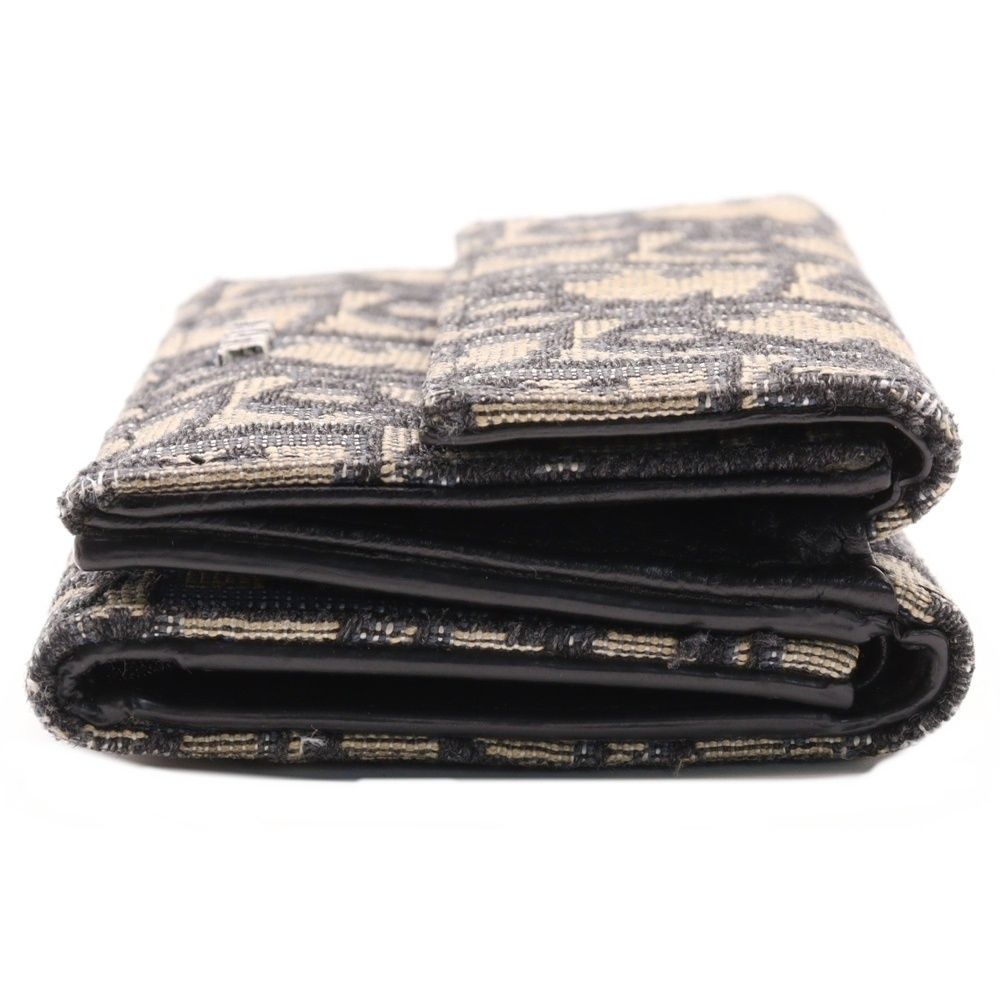 せいや　ディオール 二つ折り財布 オブリーク トロッター柄 ロゴ 公式 Christian Dior (クリスチャンディオール) オブリーク トロッター