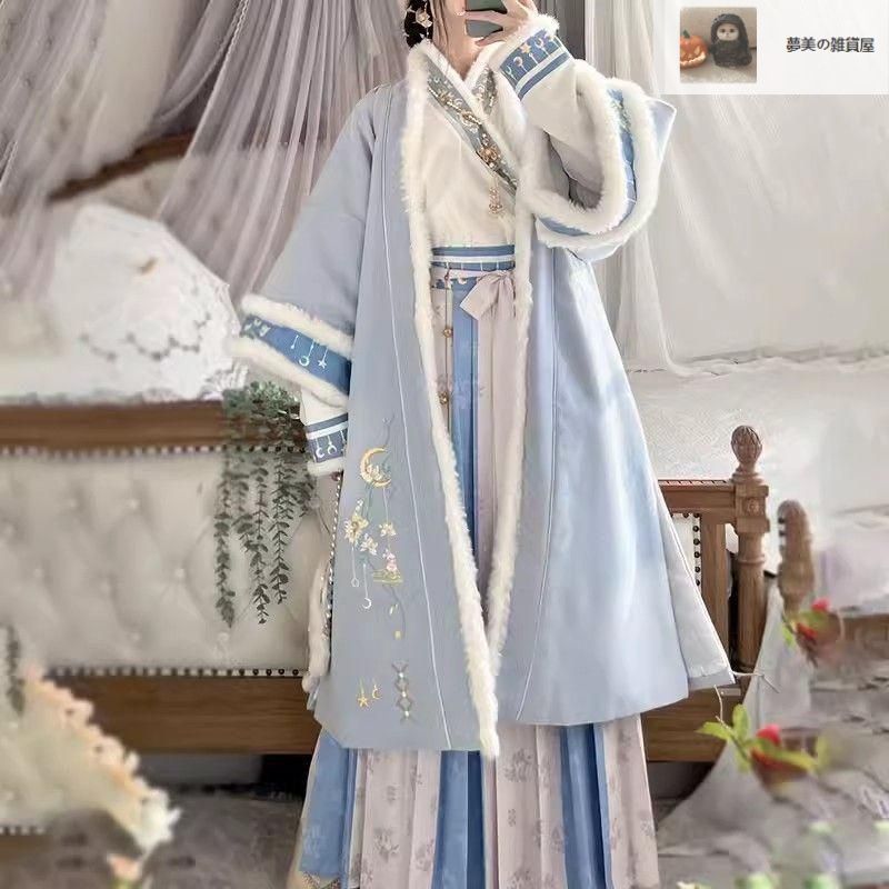 仙女風デザイン 漢服 ドレス レディース レトロ中華ロリータ イベント衣装 美しい刺繍