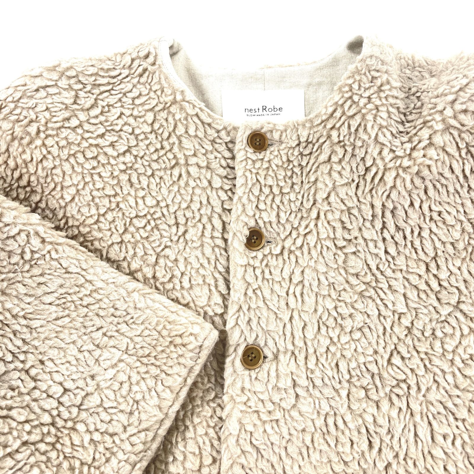 NEST ROBE ネストローブ 01223-1035 ウールボアノーカラージャケット F 