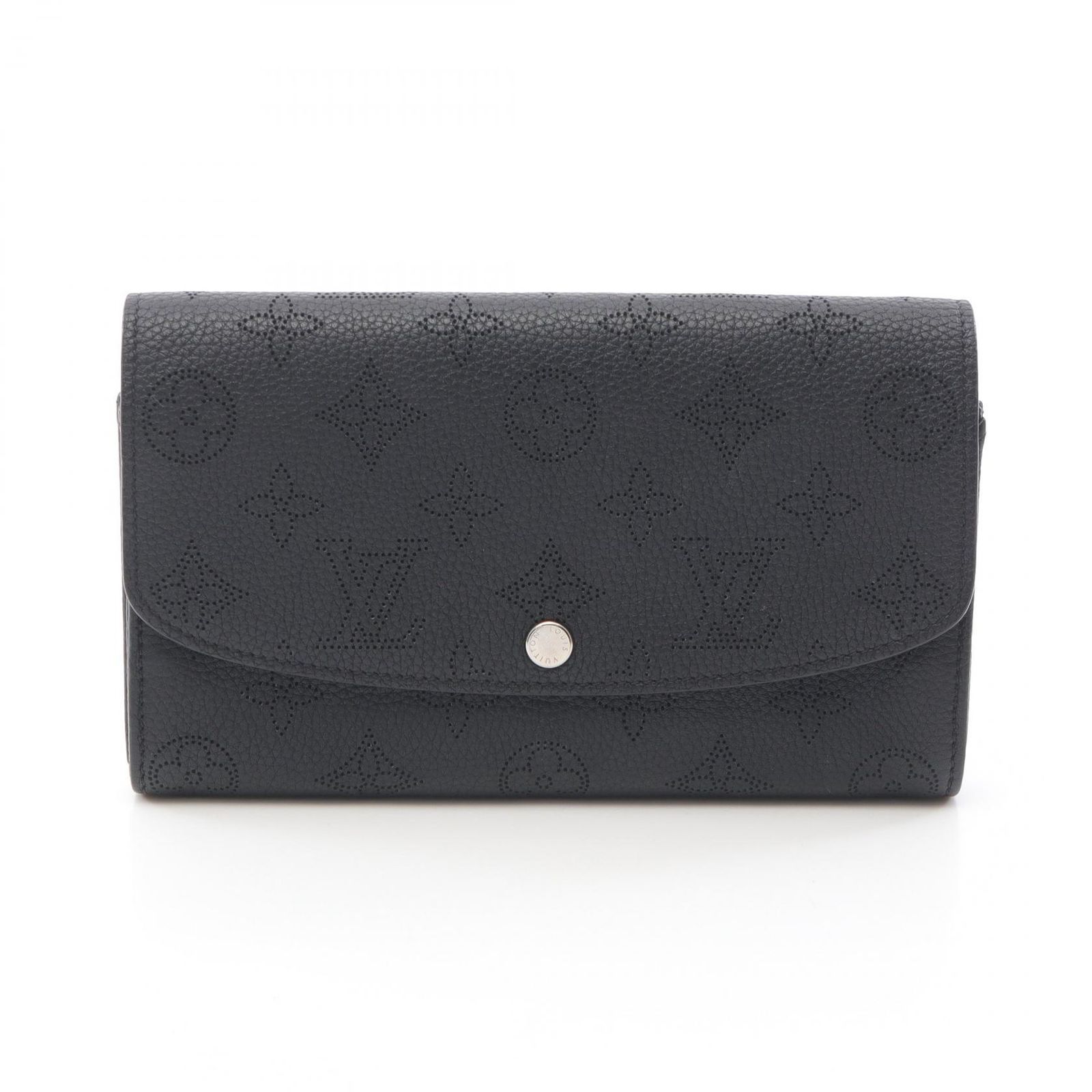 ルイ ヴィトン LOUIS VUITTON 二つ折り長財布 ポルトフォイユ イリス マヒナ ノワール M60143 ノワール レザー ポルトフォイユ イリス レディース Used A