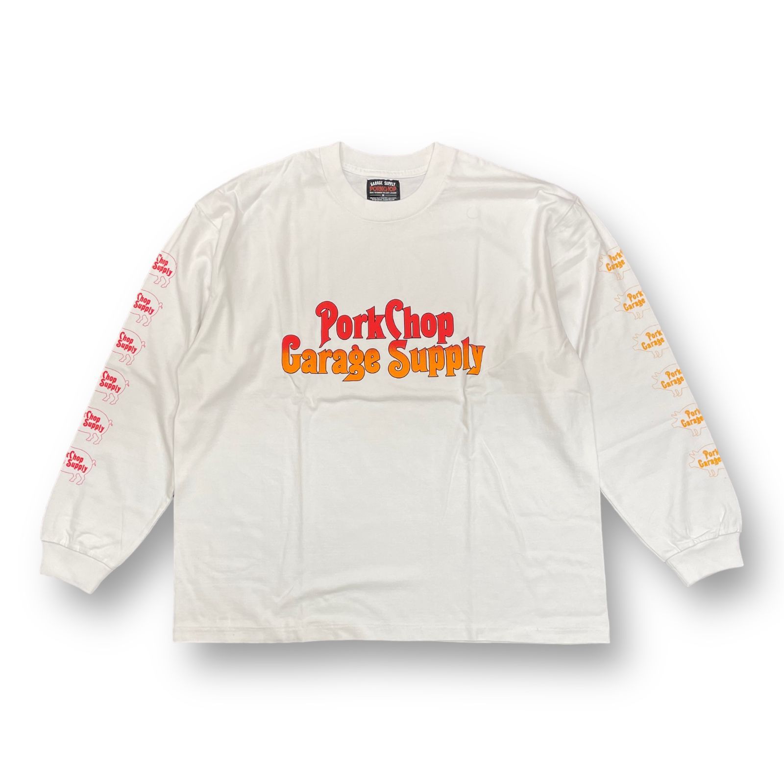 未使用品 PORKCHOP GARAGE SUPPLY ROUNDED L/S TEE プリント ロング