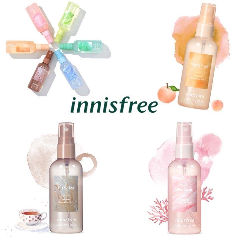 イニスフリーinnisfree パフュームド ボディ＆ヘアミスト ピーチ