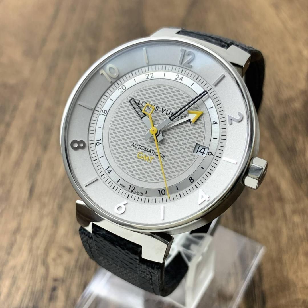 ルイヴィトン タンブール ムーン GMT Q8D31 メンズ腕時計