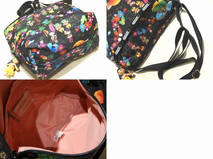 レスポDisney It's a Small World Bag&ポーチ 美品 LESPORTSAC × Disney It's a Small World ショルダーバッグ