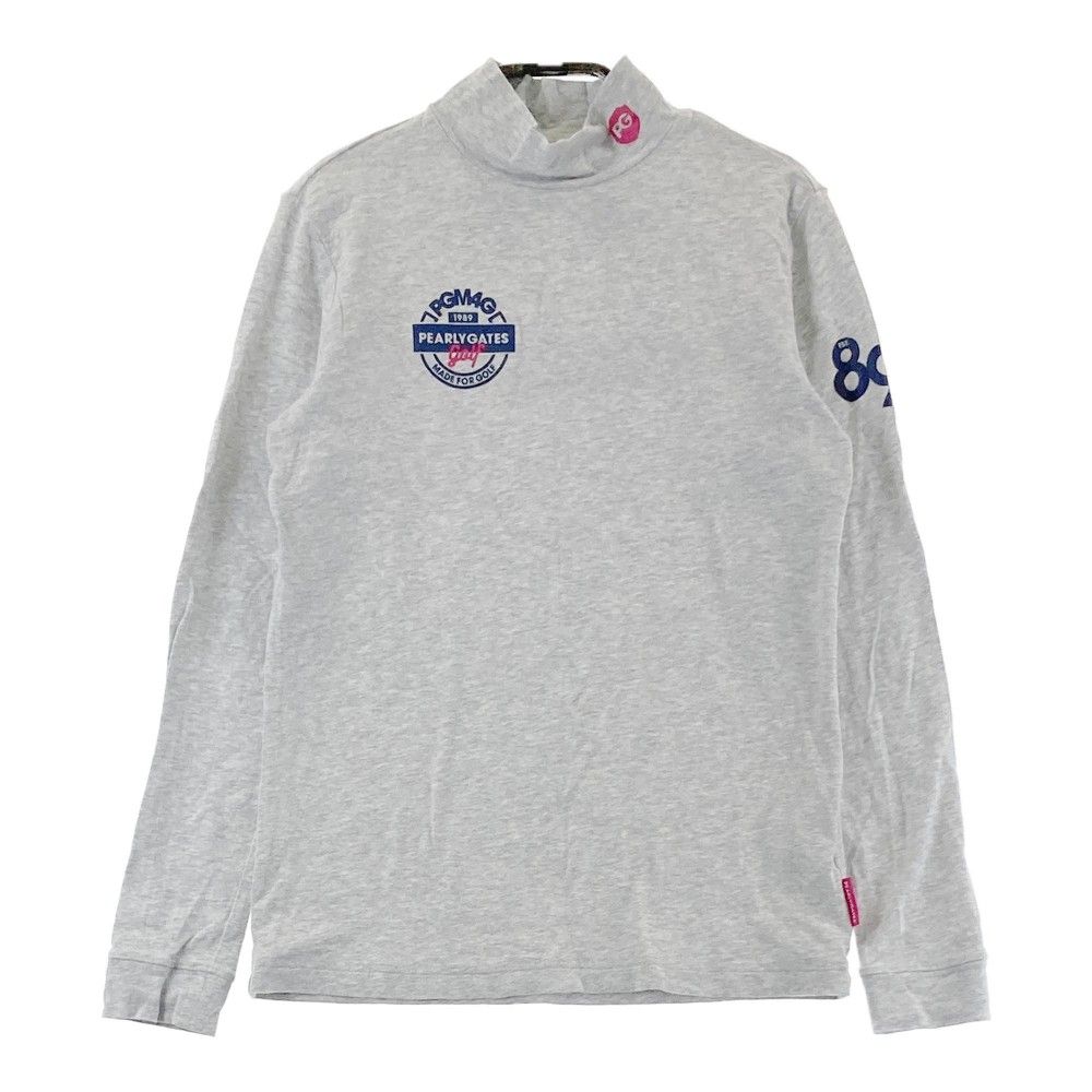 サイズ：0 PEARLY GATES パーリーゲイツ  ハイネック長袖Tシャツ  グレー系 [240101353178]# ゴルフウェア レディース ストスト
