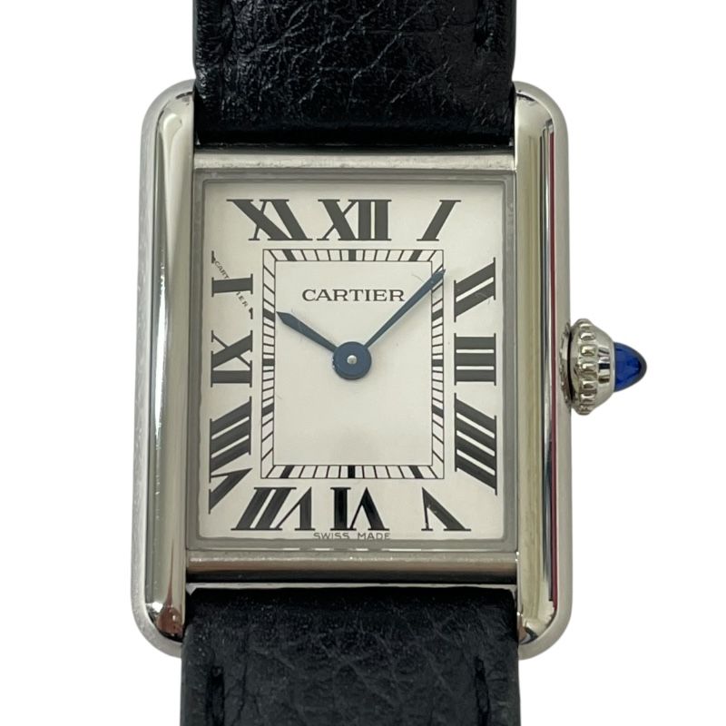カルティエ Cartier タンクマストSM WSTA0042 アイボリー SS/レザー  