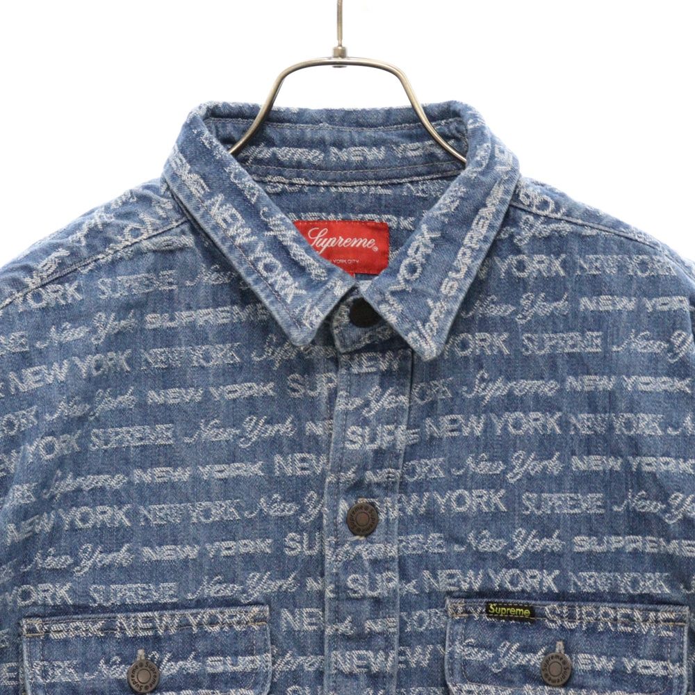 SUPREME (シュプリーム) 22AW MiltiType Jacquard Denim Shirt  