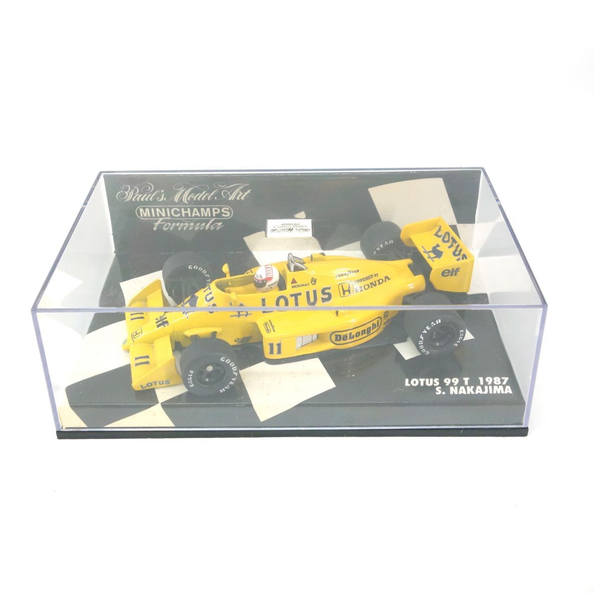 ミニチャンプス 1/43 LOTUS ロータス 99 T 1987 S.NAKAJIMA ミニカー ※中古