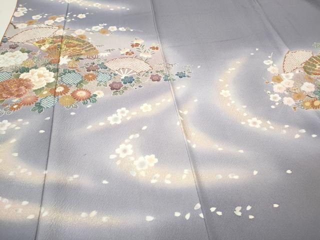 平和屋着物○ブライダルファッションデザイナー・桂由美 訪問着 駒刺繍  