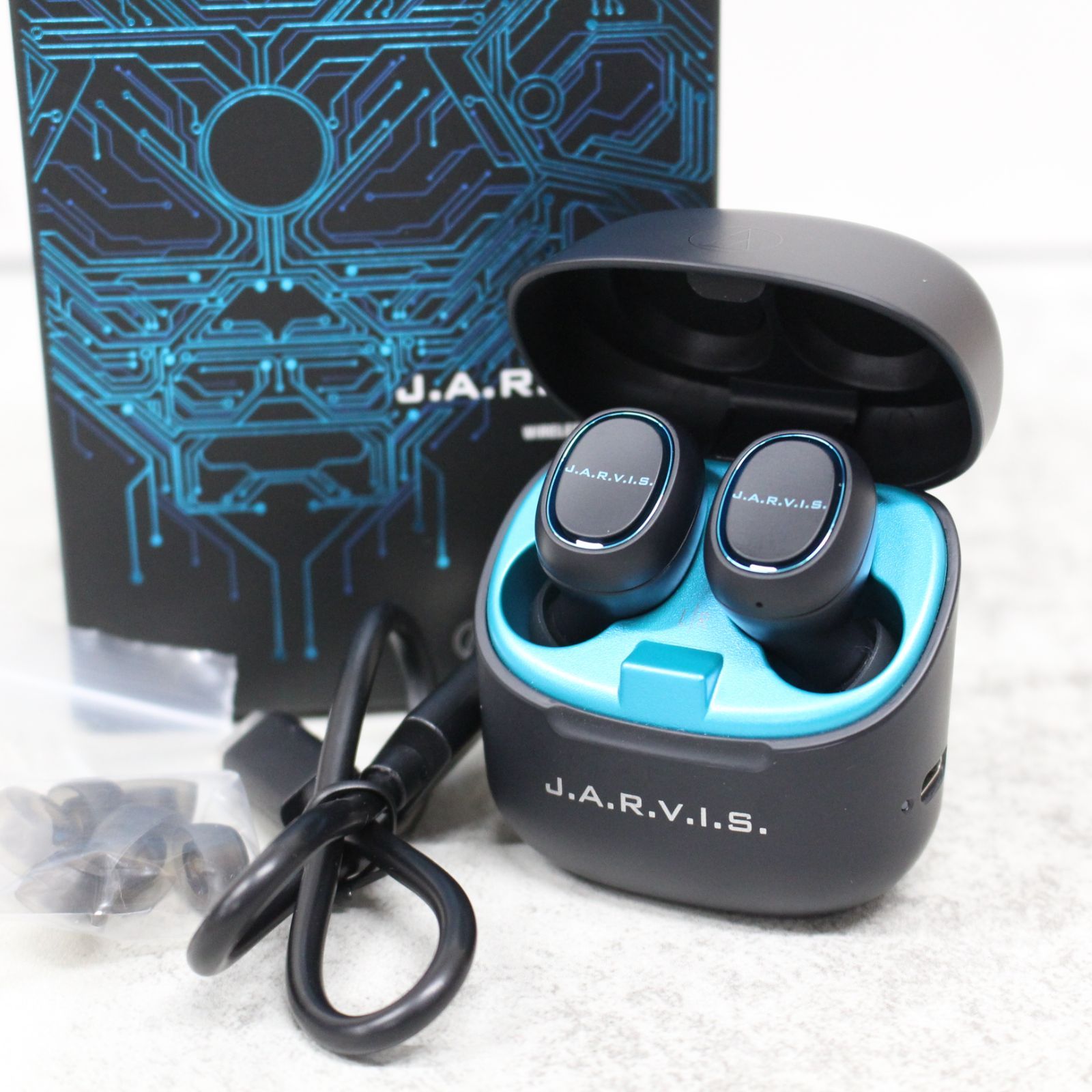 ワイヤレスイヤホン MARVEL J.A.R.V.I.Sモデル MARVELをモチーフにした