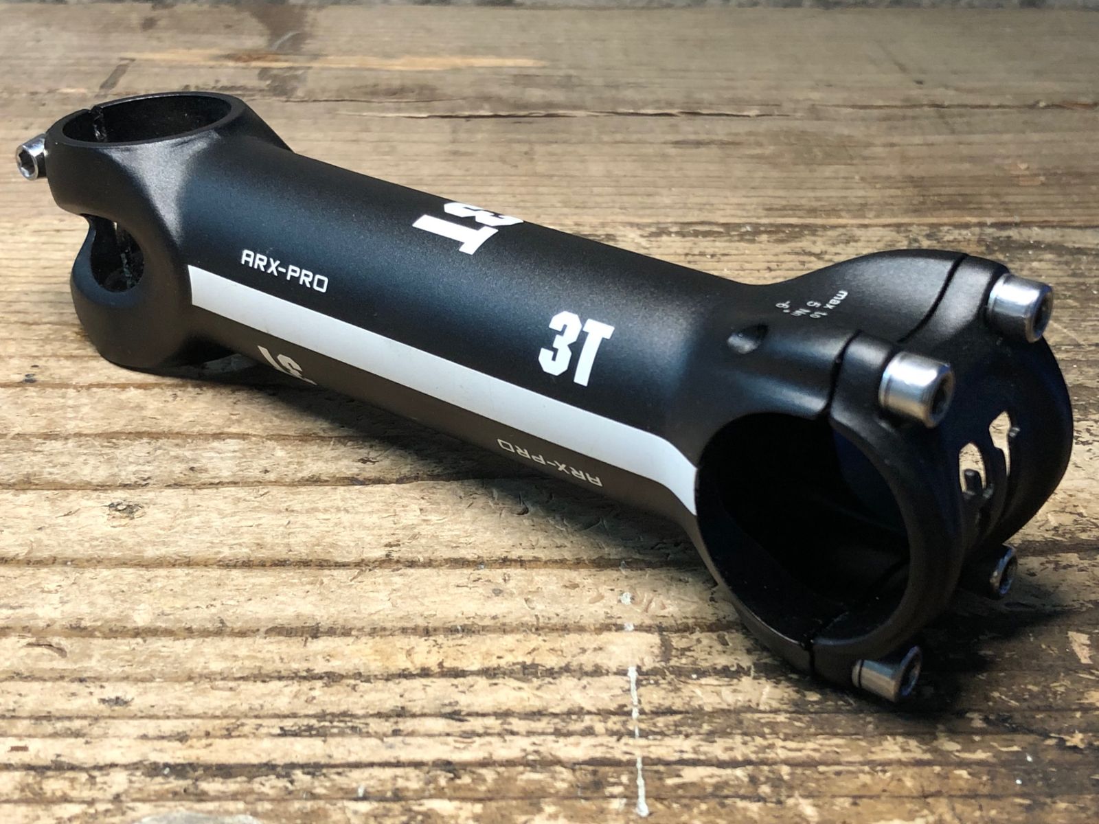 自転車 JM984 3T ARX-PRO アルミステム 黒 31.8 OS 140mm -6°