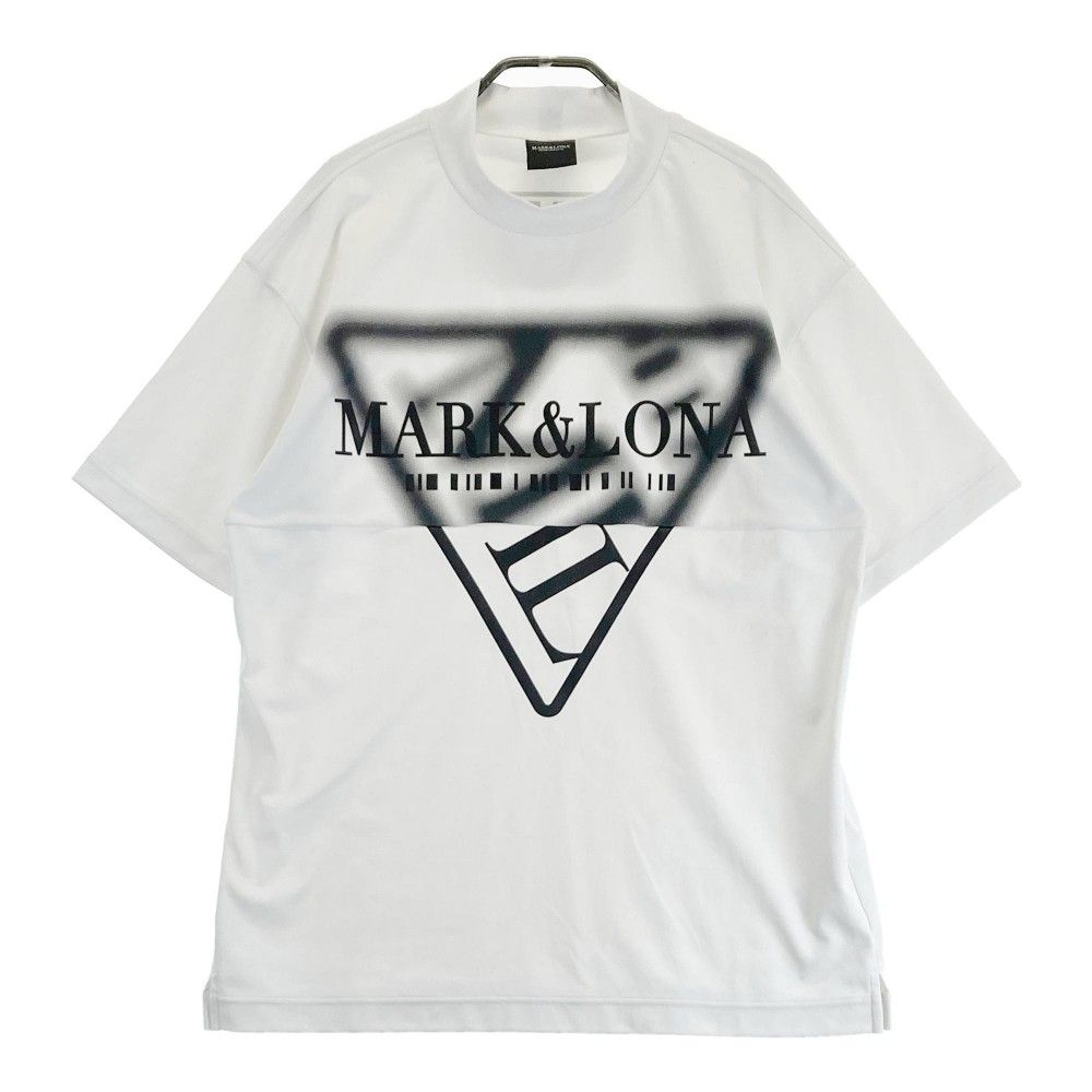 サイズ 48 MARK-LONA マークアンドロナ 2025年 ハイネック 半袖Tシャツ ホワイト系 240101417895 ゴルフウェア メンズ ストスト