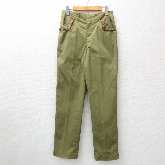 W30/古着 ボーイスカウト パンツ メンズ 70s タロン 緑 グリーン 24sep25 中古 ボトムス ロング