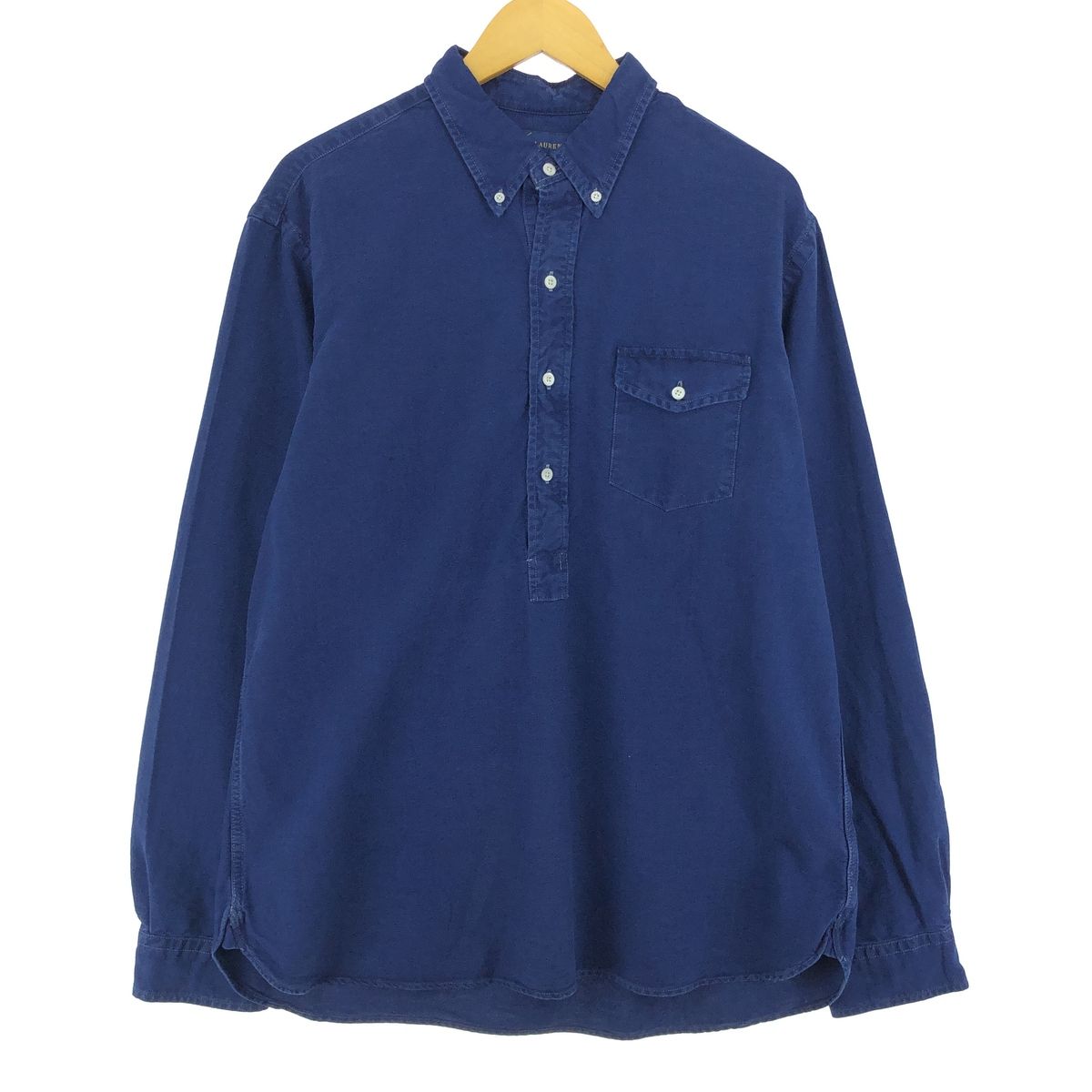古着 ラルフローレン Ralph Lauren INDIGO OXFORD 長袖 プルオーバー