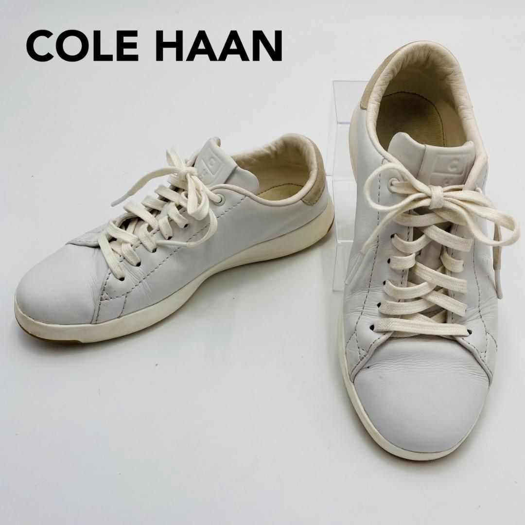 COLE HAAN ホワイト スニーカー　中古品 コール ハーン COLE HAAN グランドクロスコートトラベラー