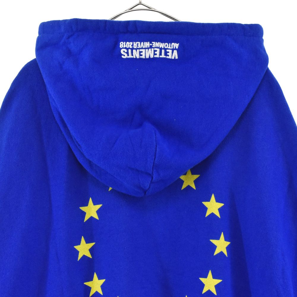 VETEMENTS (ヴェトモン) 17AW Euro Logo Oversized Hoodie WAH18TR12