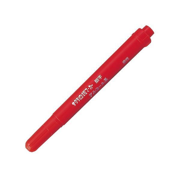 まとめ サクラクレパス 白板マーカー 細字用 赤WBK-SN 19 1セット 10本 ×10セット