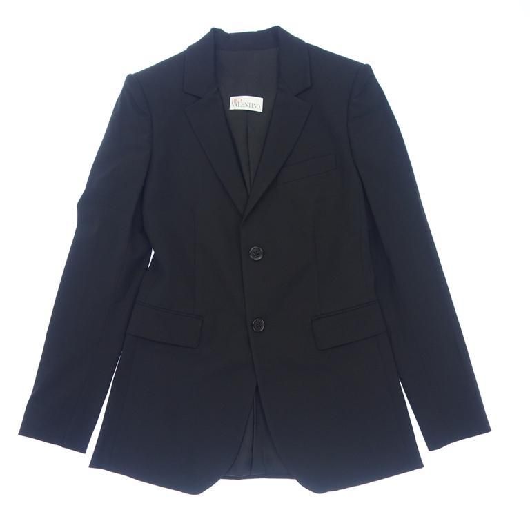 RED VALENTINO - レッドヴァレンティノ ジャケット シングル レーヨン ウール混【AFB31】 レッドヴァレンティノ ジャケット シングル レーヨン ウール混