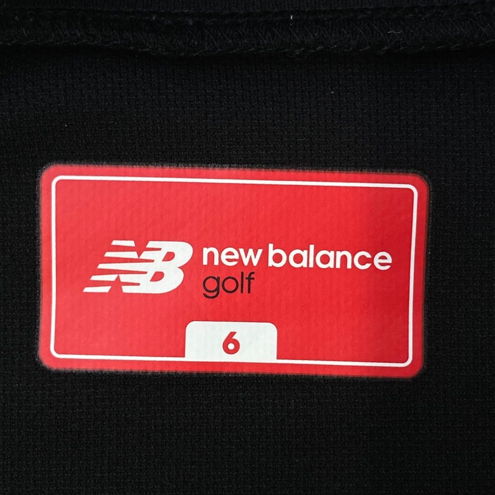 サイズ：6 NEW BALANCE GOLF ニューバランス 2024年モデル バイカラー ハイネック長袖Tシャツ  ブラック系 [240101486966] ゴルフウェア メンズ ストスト サイズ：6 NEW BALANCE GOLF ニューバランス 2024年モデル バイ