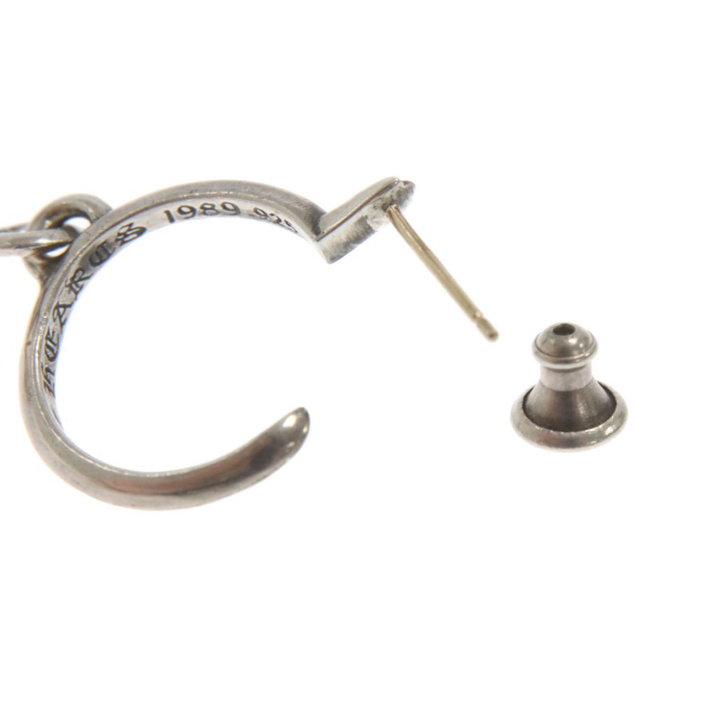 シルバー925ピアス タイニーCHクロスフープピアス