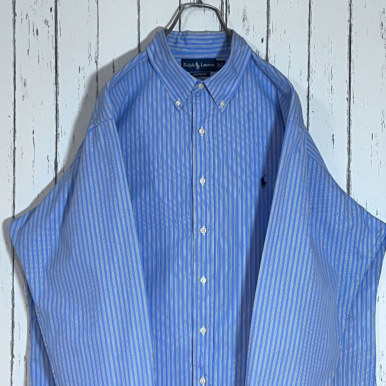 Polo Ralph Lauren ポロラルフローレン ストライプ 長袖シャツ ボタン 