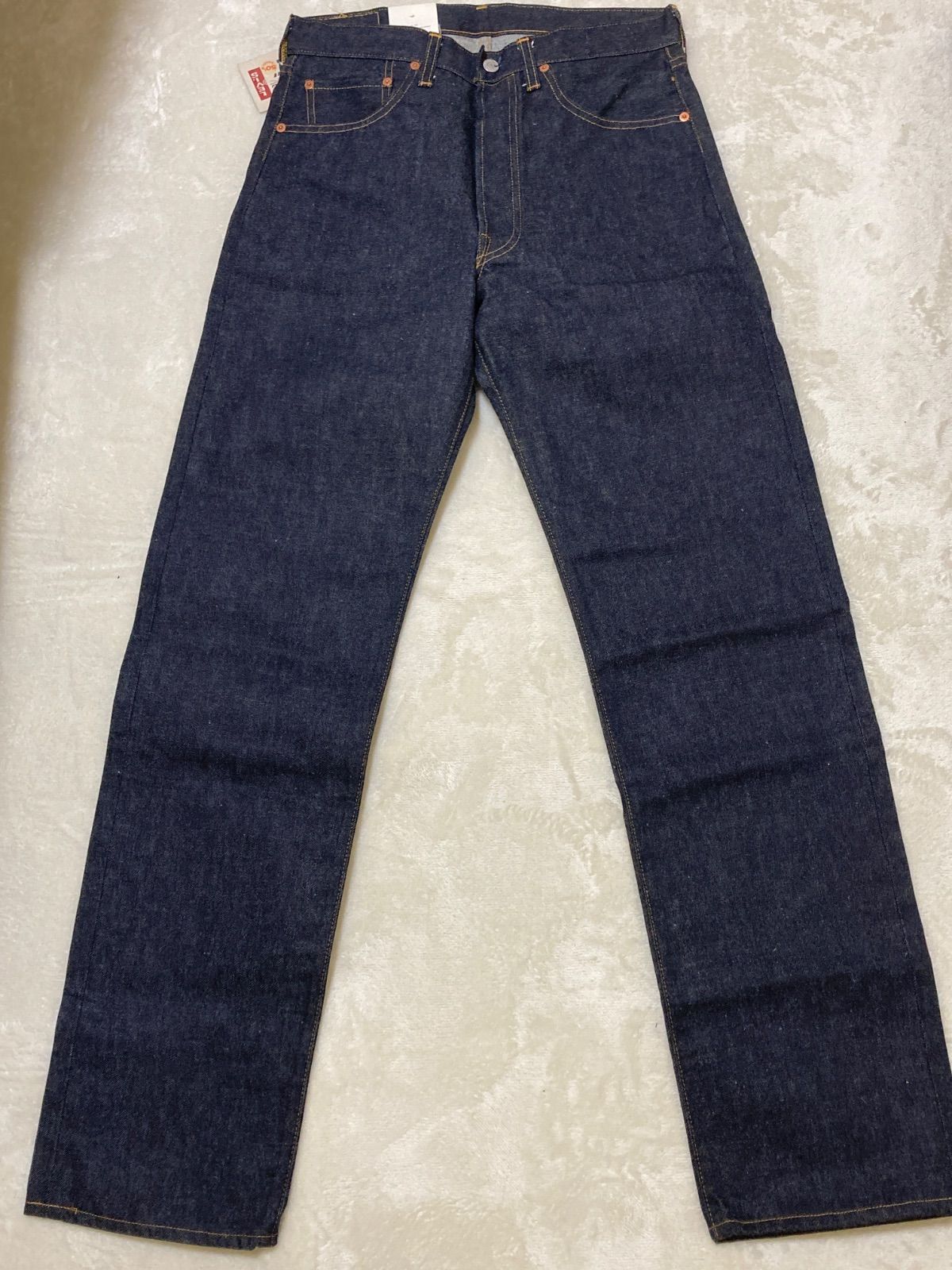 50's Levi's 501xx ギャラ入り紙パッチ 55モデル バレンシア復刻 刻印