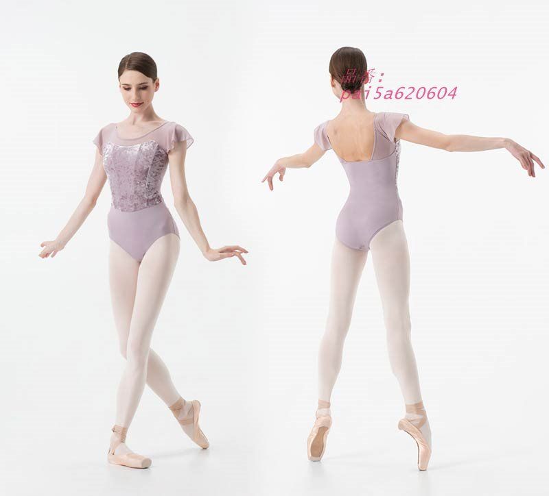 騒がしい レオタード ラウンドネック お洒落 韓国 大人用 バレエ衣装練習着 可愛い 演出用 pai5a620604