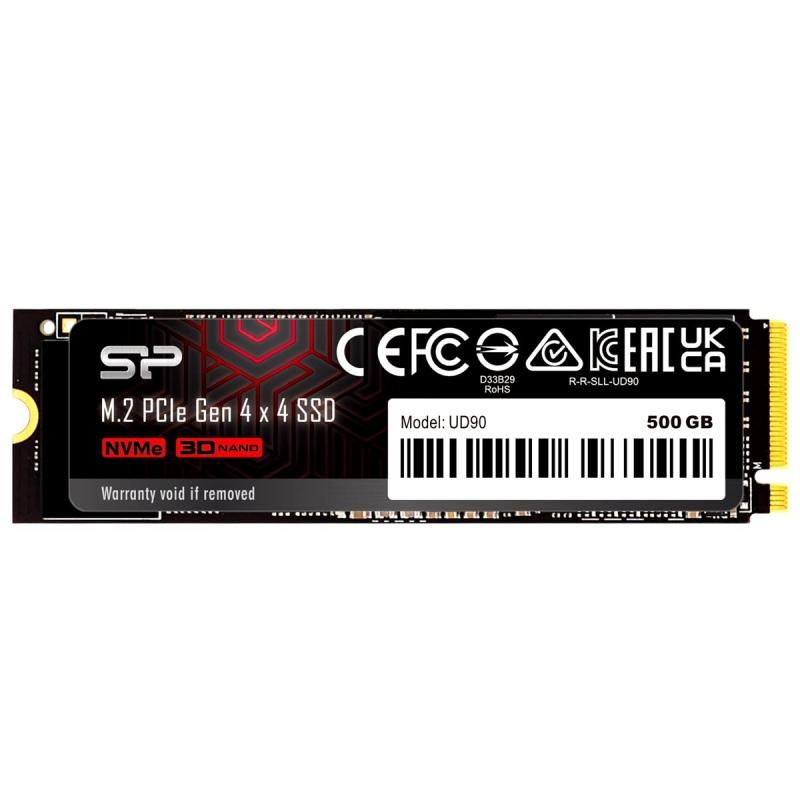 シリコンパワー NVMe PCIe Gen4 M.2 2280 SSD 500GB 2280 UD90シリーズ