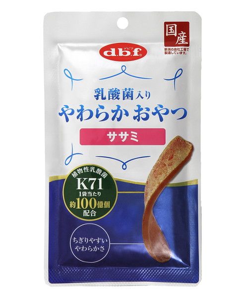 【同梱不可】【72個セット】 デビフペット d.b.f 乳酸菌入り やわらかおやつ ササミ 40g