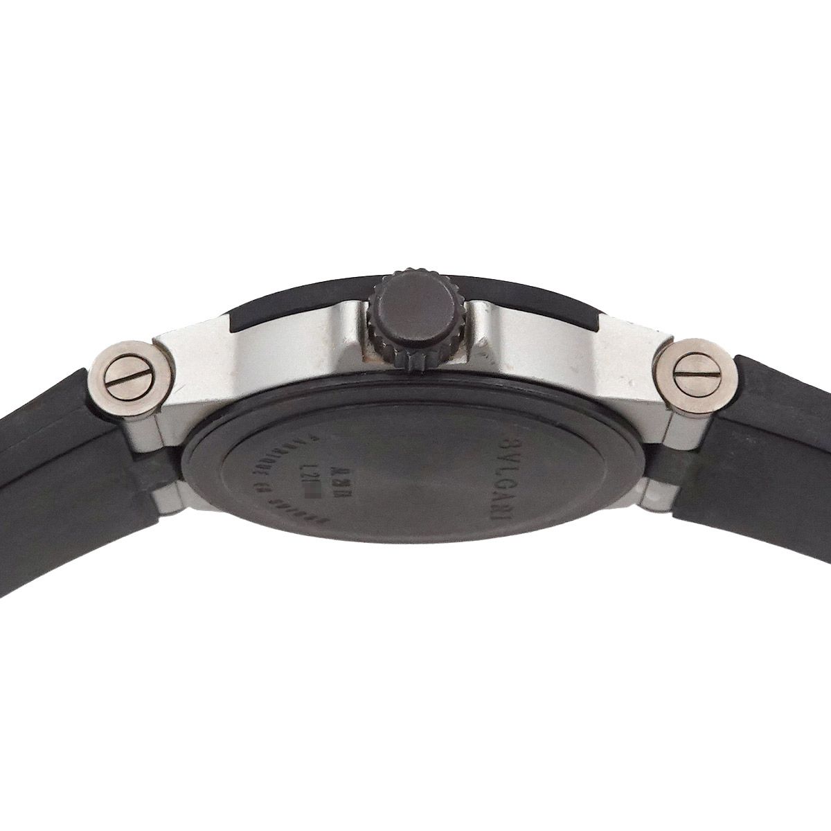 BVLGARI/アルミニウム29TA.レディース腕時計 BVLGARI ブルガリ アルミニウム AL29TA 腕時計 ブラック文字盤