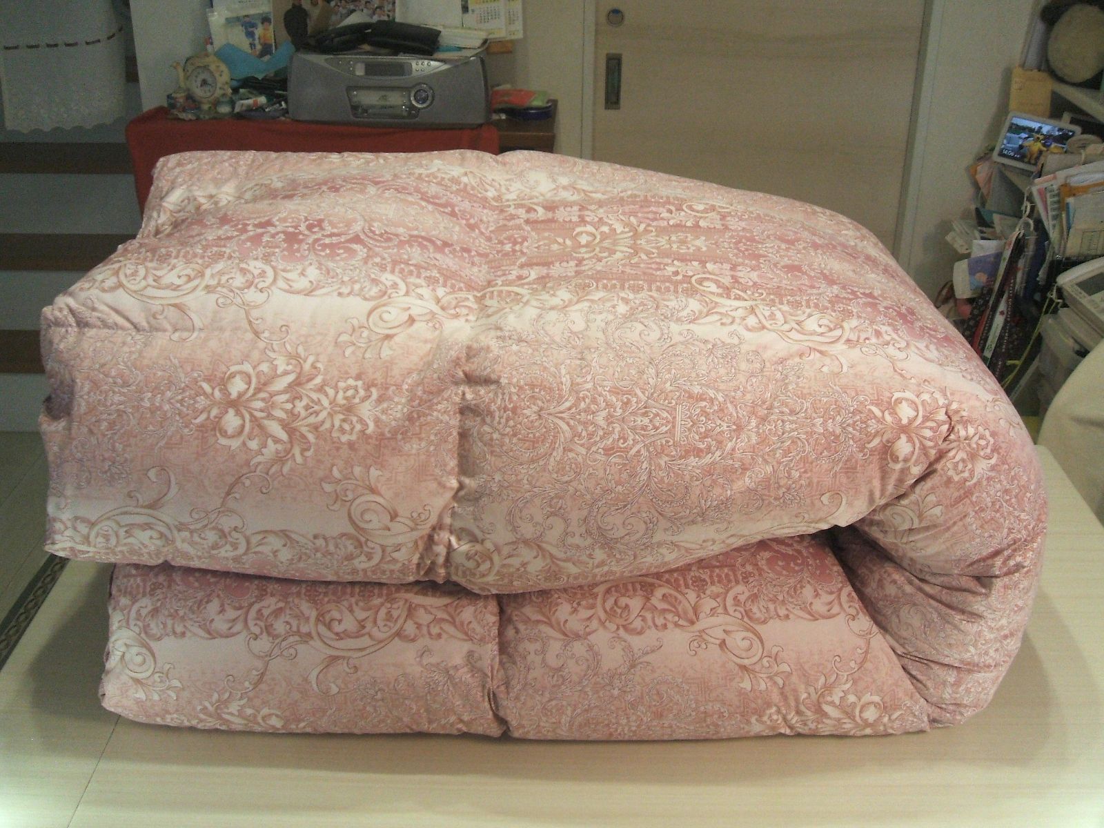 新品＊四つ星エクセル＊フランス増量1，3キロ＊綿100％羽毛布団