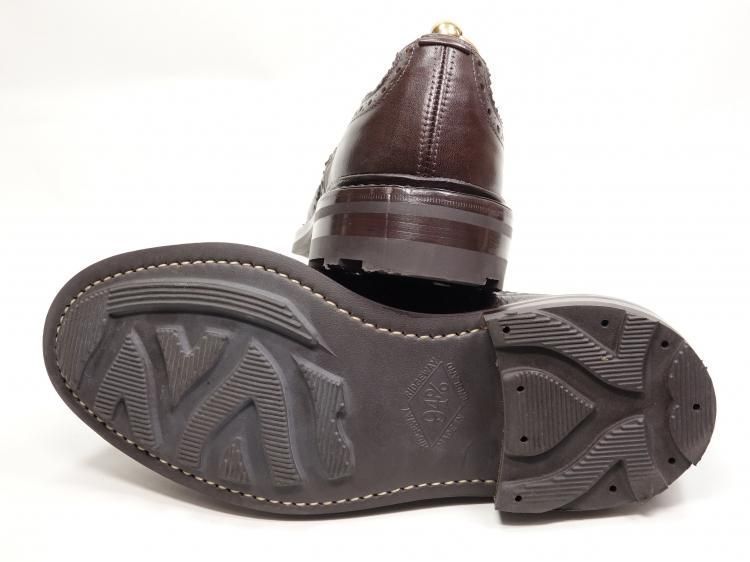 960 0925 使用数回 トリッカーズ フルブローグ ダークブラウン グレインレザー 6-5 5633 テーパードデニム カジュアル