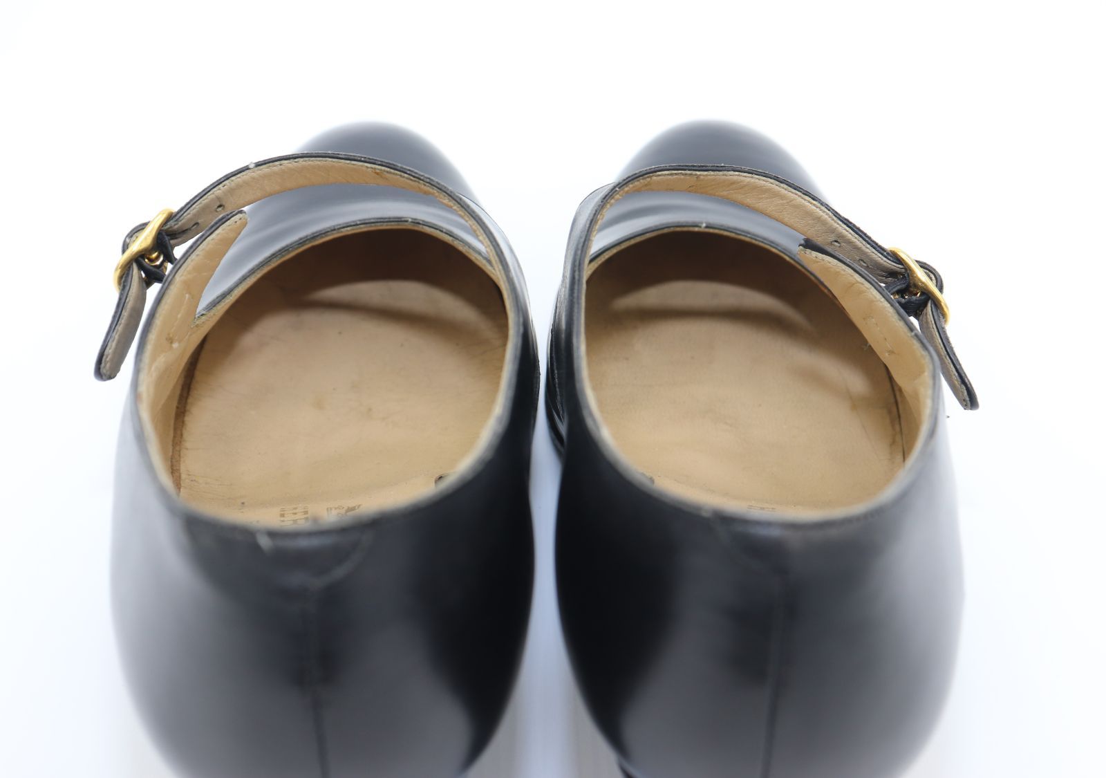 HERMES エルメス レザー ストラップパンプス レディース 34 1/2