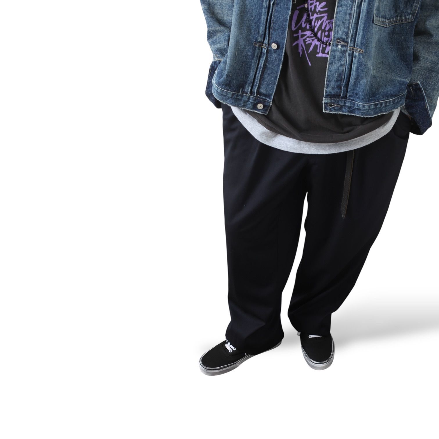 90s ラルフローレン ウール ツータックスラックス ネイビー W34 L30 90s ラルフローレン ウール ツータックスラックス ネイビー W34 L30