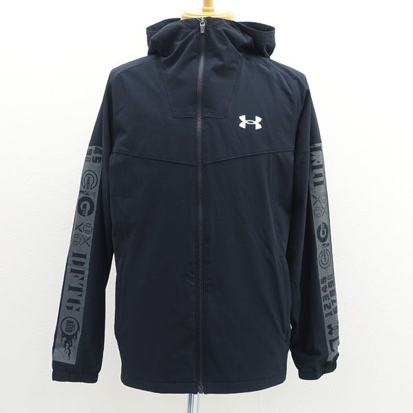 UNDER ARMOUR / アンダーアーマー ストレッチウーブンフルジップジャケット/ブラック/タグ付き/サイズLG 1368884 【メンズ/MEN/男性/ボーイズ/紳士】 メンズファッション【中古】 
