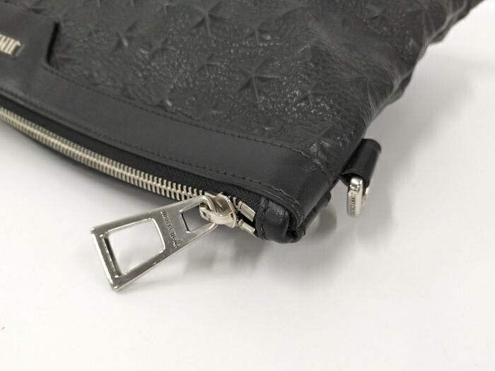 JIMMYCHOO美品ジミーチュウ DEREK クラッチ バッグ 黒 ⭐美品⭐ JIMMY CHOO ブラック クラッチバッグ - メルカリ