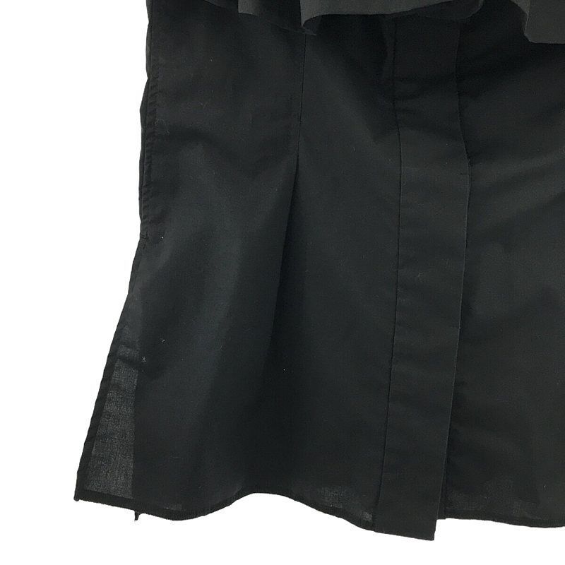【美品】  styling/ kei shirahata / スタイリング/ケイシラハタ | ラッフルショルダー トップス 半袖ブラウス | ONE SIZE | ブラック | レディース 美品】 styling/ kei shirahata / スタイリング/ケイシラハタ