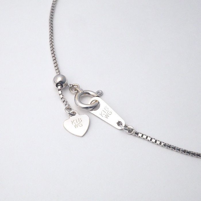 ダイヤモンド/0.30ct 0.50ct デザイン ネックレス K18WG 仕上済 - メルカリ