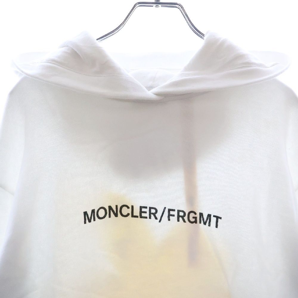 モンクレールジーニアス ロゴプリントパーカー ホワイト MONCLER GENIUS (モンクレール ジーニアス) ×FRGMT BY HIROSHI