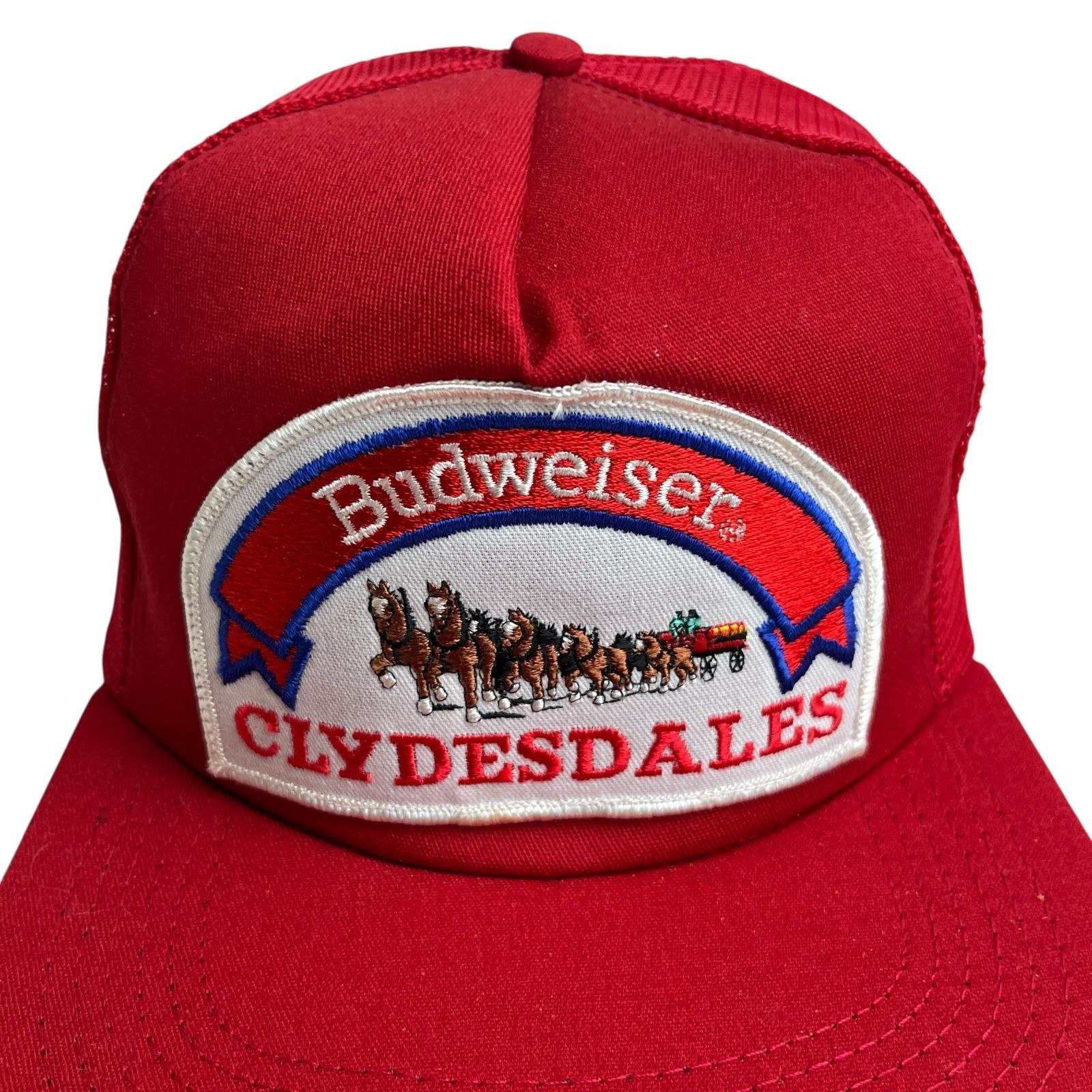 80s 80s USA製 Budweiser バドワイザー メッシュ ビンテージキャップ