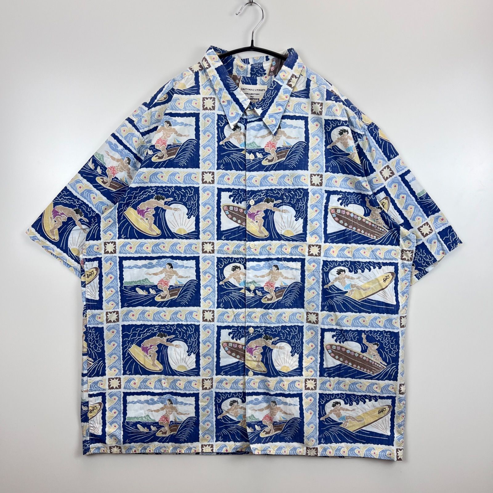 ReynSpooner DIETRICH VAREZ aloha shirt SURF 90s 00s レインスプーナー デートリッヒ バレッツ ハワイアン アロハシャツ 半袖 XXL