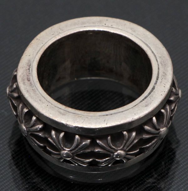 銀座店 クロムハーツ スピナーCHX リング 指輪 シルバー SV925 約17号