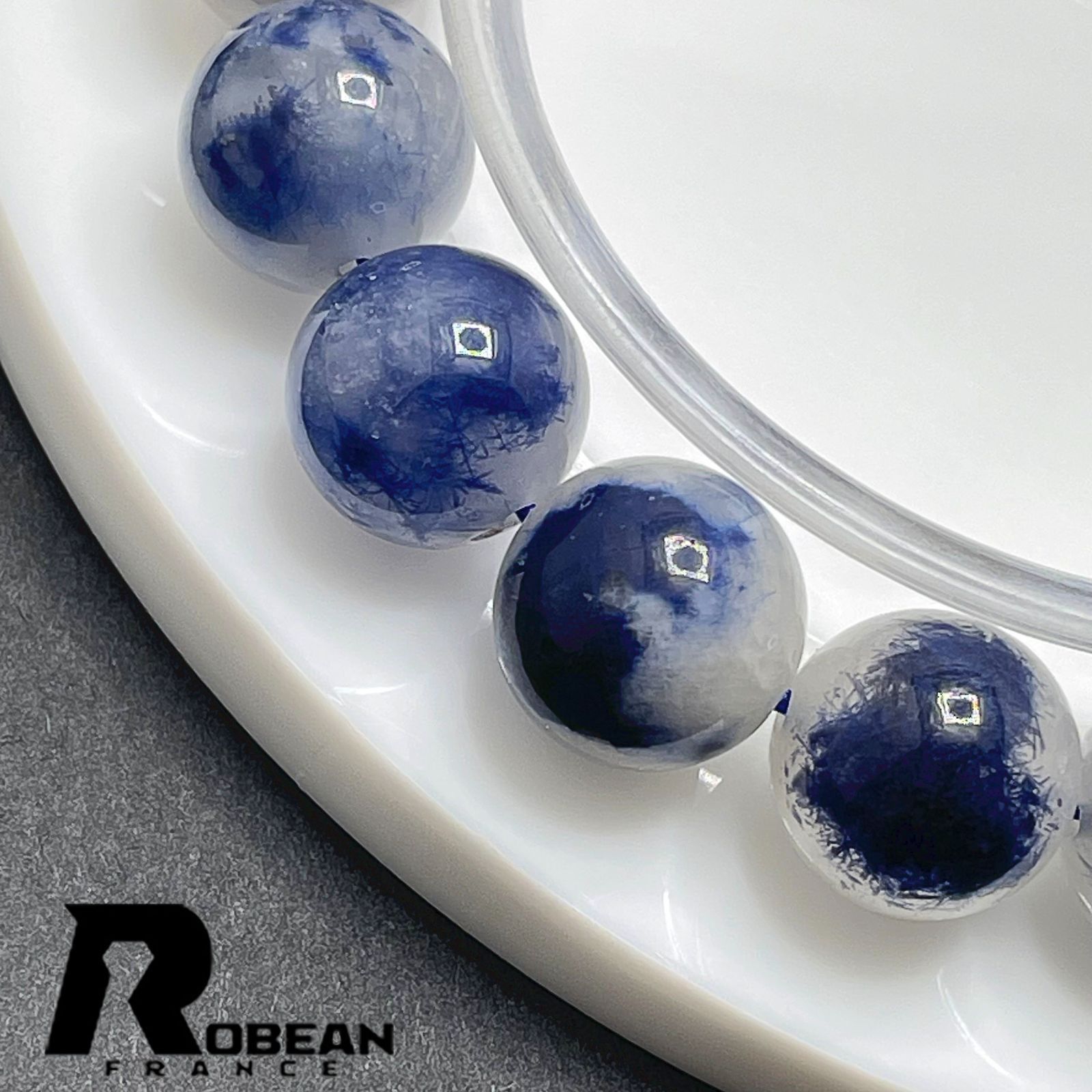 綺麗 EU製 定価8万円☆ROBEAN・デュモルチェライトインクォーツ 