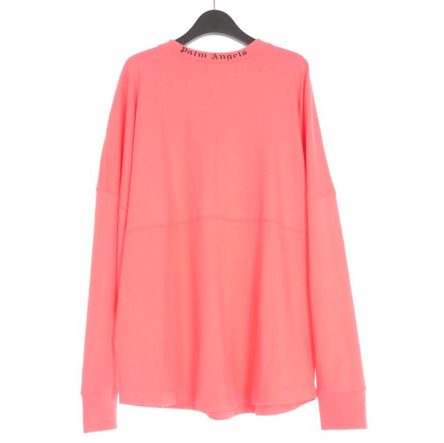パームエンジェルス PALM ANGELS CLASSIC LOGO OVER TEE L/S バックロゴ オーバーサイズTシャツ カットソー 長袖 L ピンク PMAA001E19413016