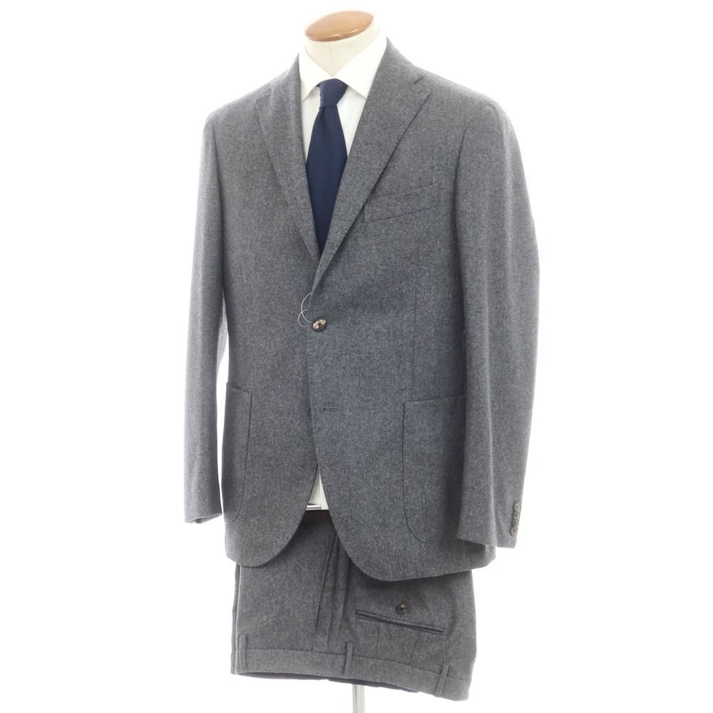 ボリオリ BOGLIOLI K.JACKET フランネルウール 3つボタンスーツ グレー
