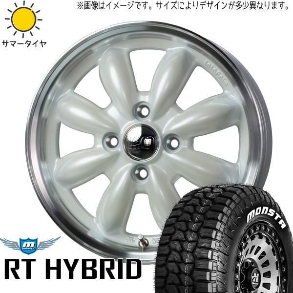 155/65R14 サマータイヤホイールセット ハイゼットジャンボ etc (MONSTATYRE RT & LaLaPalm CUP 4穴  100) - メルカリ