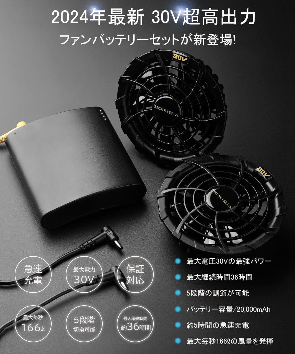 【即日発送】空調作業服 バッテリーファン2箱セット 大容量 20000mAh 即日発送】空調作業服 バッテリーファンセット 大容量 20000mAh 空調服