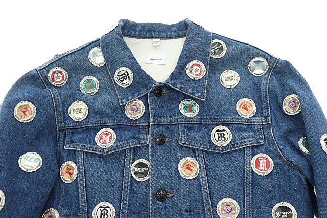 バーバリー BURBERRY Bottle Cap Detail Denim Jacket ボトル キャップ 