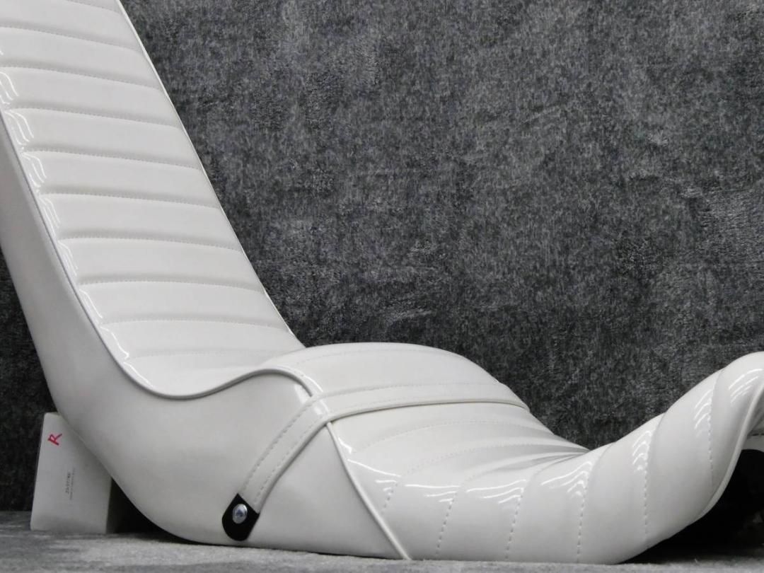 ゼファー400 2型 後期 白エナ 60cm 三段シート/ホワイト 補強