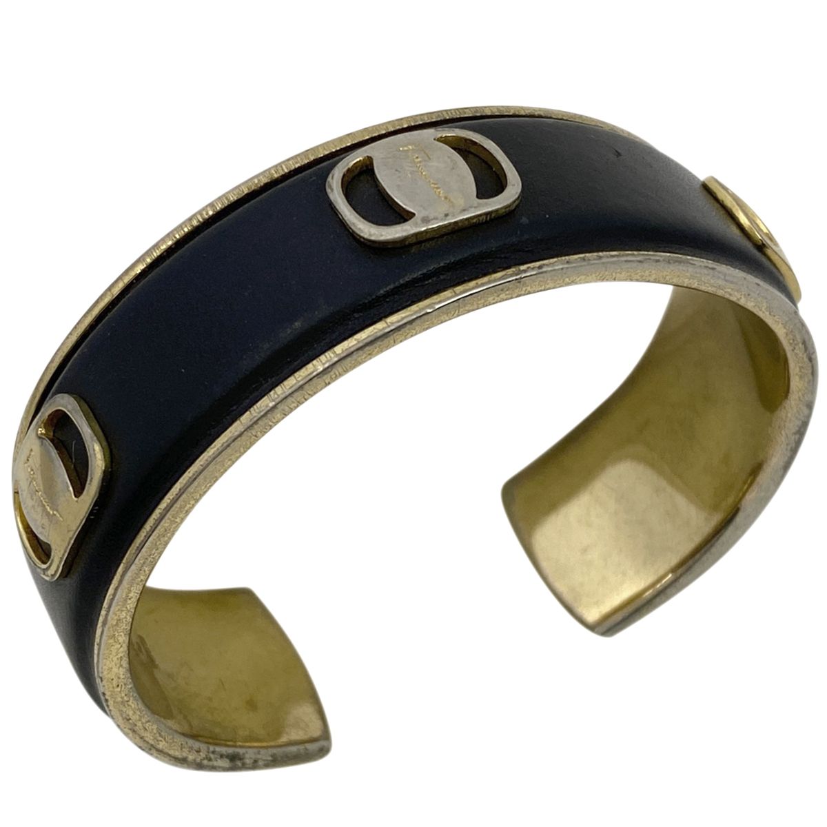 サルヴァトーレフェラガモ レザー バングル Salvatore Ferragamo